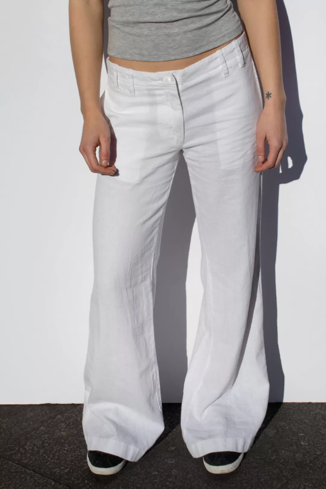 Subdued Pantaloni | Pantaloni low waist in lino Multicolor