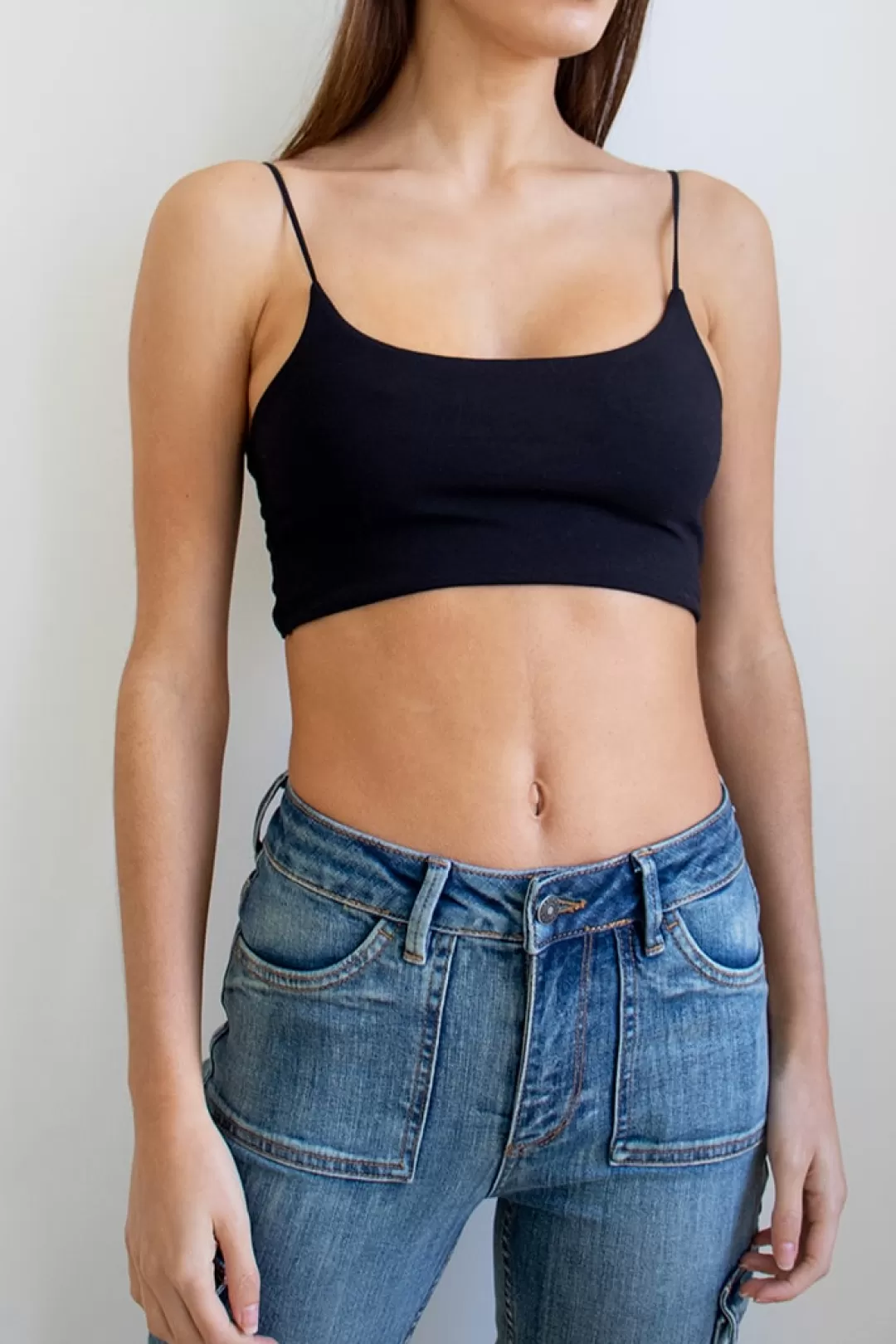 Subdued Top | Top crop con bretelline Multicolor